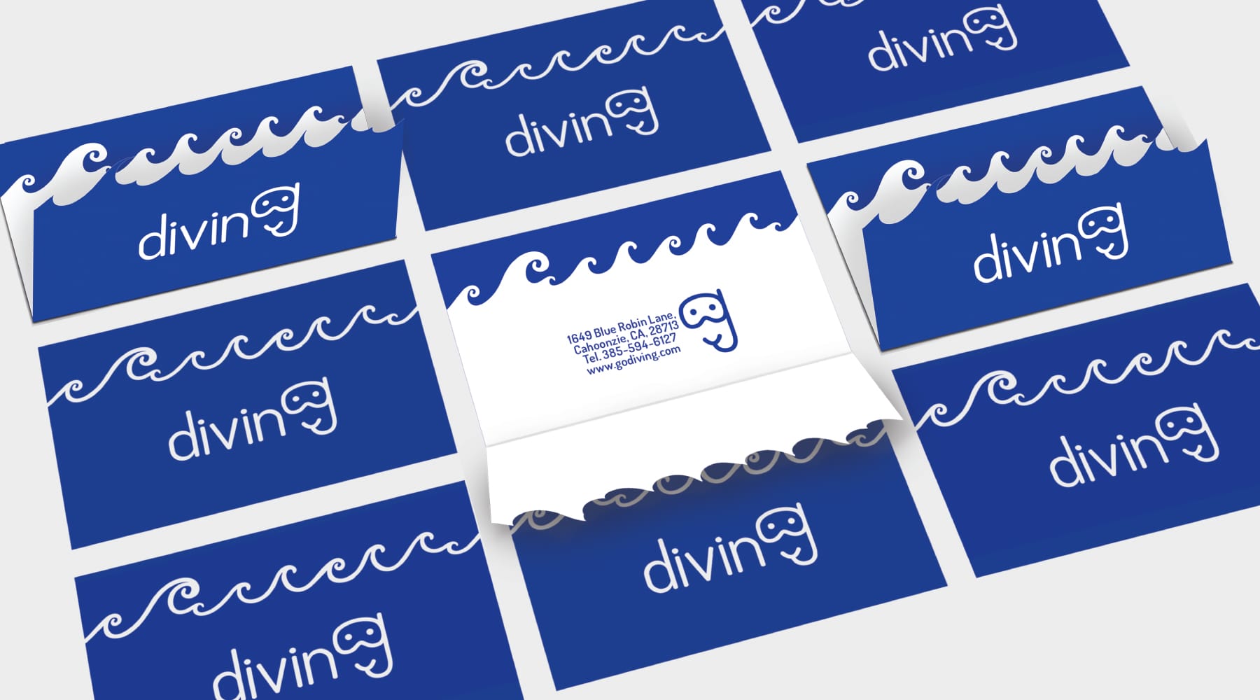 diving business card