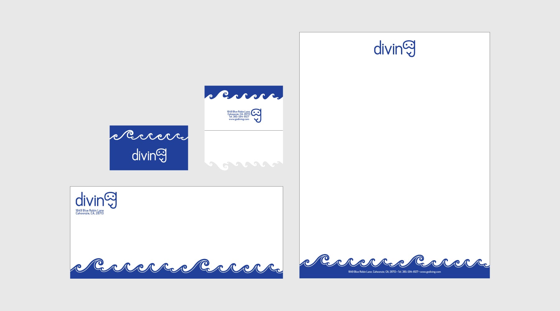 diving stationery